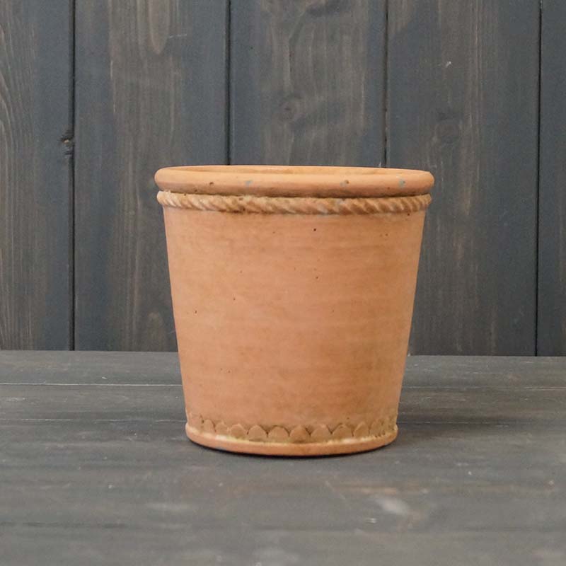 Terracotta Tapered Cement Pot (D12.3cm) detail page